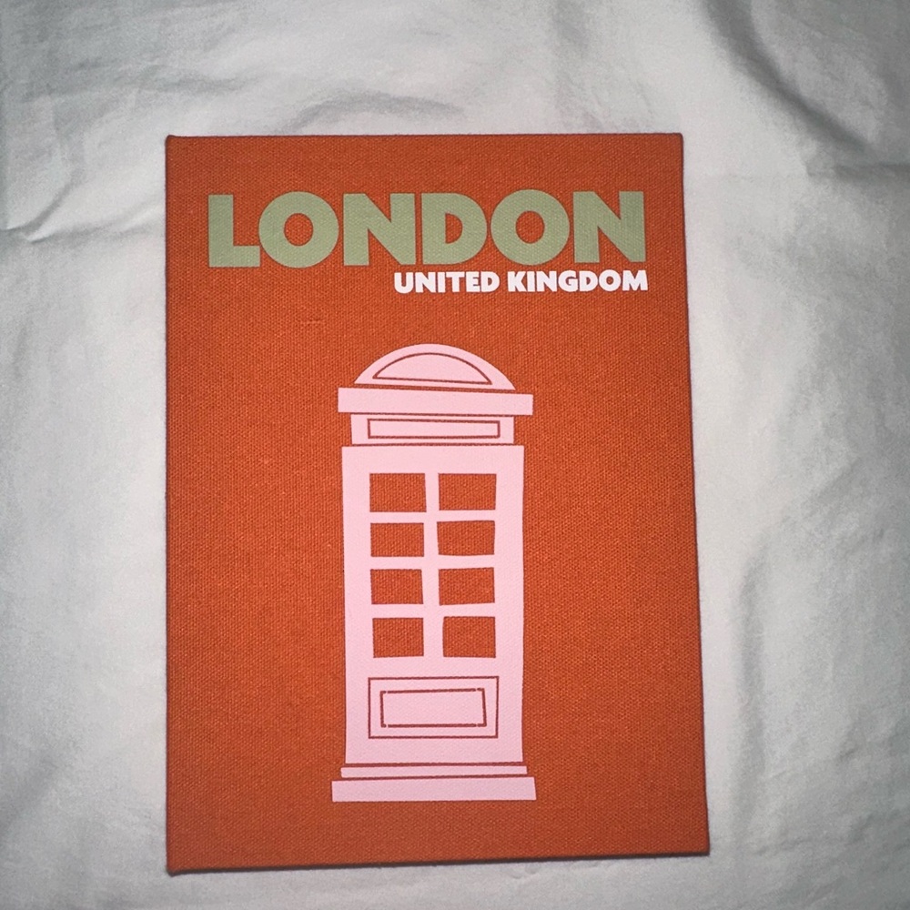 Kirklands Orange and Pink London Coffee Table Book